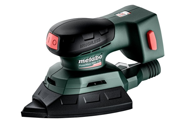 Акумуляторна вібраційна шліфувальна машина Metabo PowerMaxx SMA 12 BL каркас в кейсі (602037840)  фото 