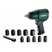 Пневмогайкокрут ударний Metabo DSSW 360 SET 1/2" з набором головок (604118500)