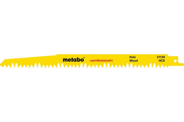Сабельное полотно по дереву Metabo Professional 240 мм, S 1531 L, 2 шт (631139000)  фото 
