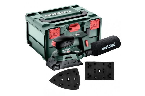 Акумуляторна вібраційна шліфмашина Metabo POWERMAXX SRA 12 BL SET в кейсі METABOX 215 (602036920)  фото 