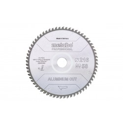 Диск пиляльний METABO «ALUMINIUM CUT - PROFESSIONAL», 216X30 Z58 FZ/TZ 5°NEG (628443000)