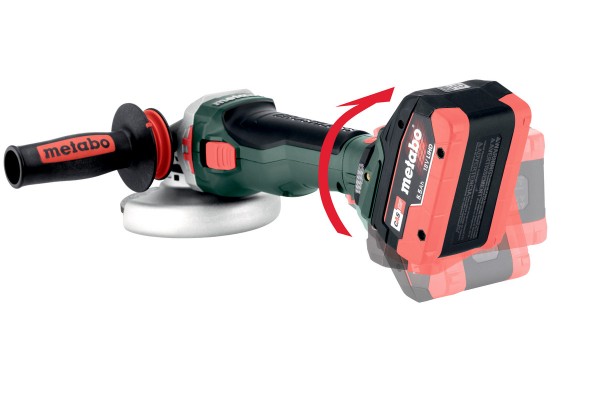 Акумуляторна кутова шліфмашина Metabo WB 18 LTX BL 15-180 QUICK з кейсом METABOX 165 L (601735840) фото 5