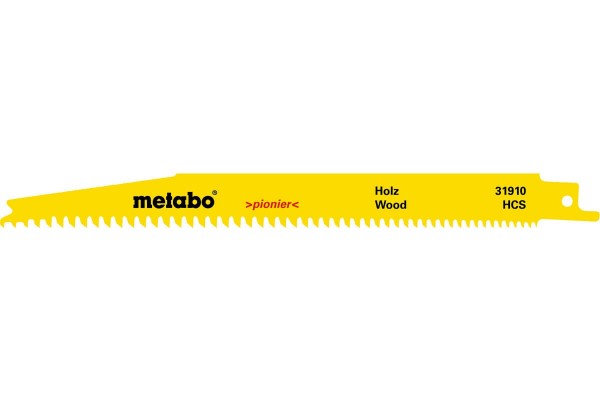 Сабельное полотно по дереву Metabo Professional 200 мм, S 2345 X, 5 шт (631913000)  фото 