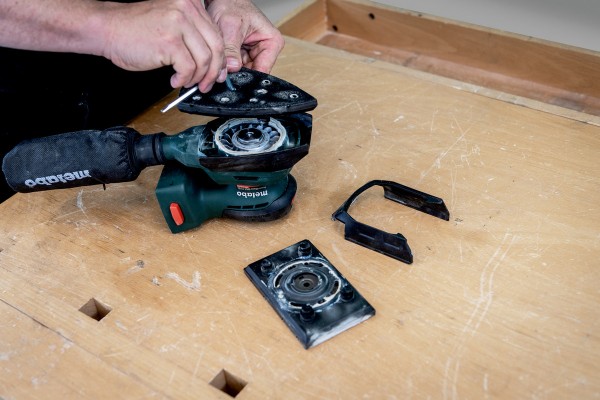 Акумуляторна вібраційна шліфмашина Metabo POWERMAXX SRA 12 BL SET в кейсі METABOX 215 (602036920) фото 7