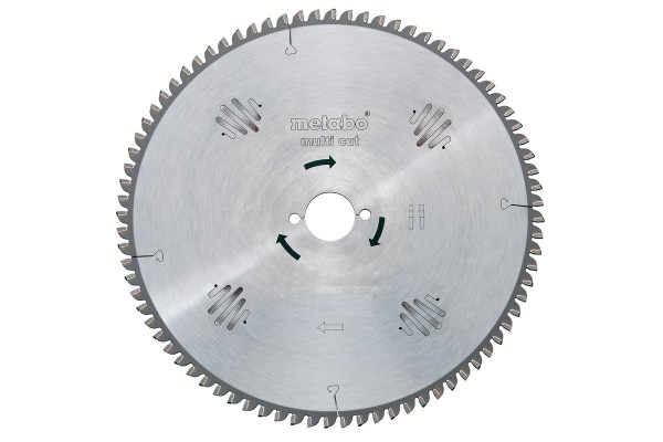 Диск пиляльний METABO "MULTI CUT - PROFESSIONAL", 254X30, Z80 FZ/TZ, 5° (628093000)  фото 