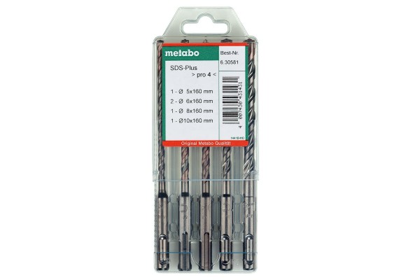 Набор буров Metabo SDS-Plus Pro из 5 предметов (630581000)  фото 