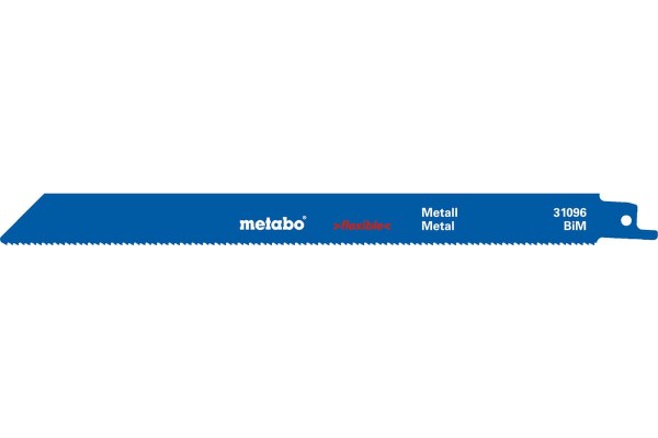 Сабельное полотно по металлу Metabo Flexible 225 мм, S 1122 BF, 100 шт (625492000)  фото 