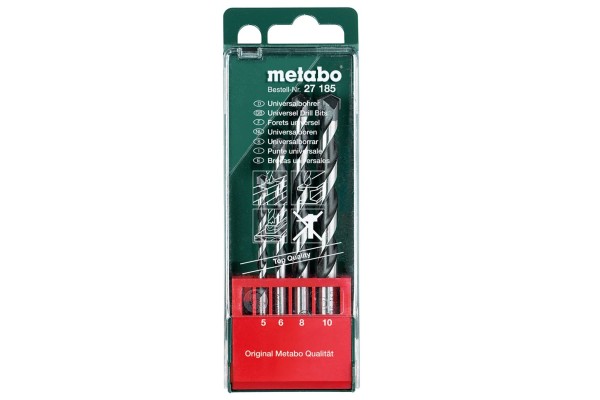 Набор универсальных сверл Metabo 4 предмета (627185000)  фото 
