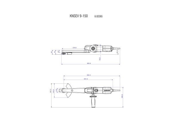 Шліфмашина для вузьких місць Metabo KNSE 9-150 Set (602265500) фото 3