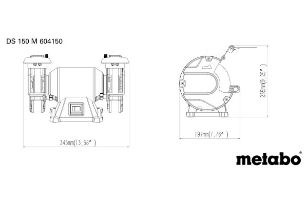 Верстат для заточування Metabo DS 150 M (604150000) фото 3