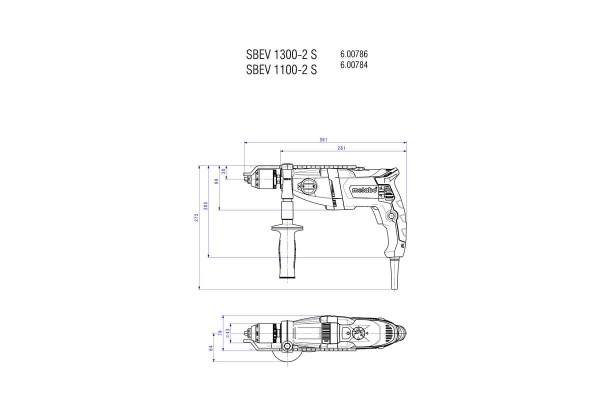 Ударний дриль Metabo SBEV 1100-2 S (600784500) фото 6