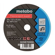 Круг відрізний Metabo Flexiarapid Super Inox 76*1.0*10 нержавіюча сталь 5 шт (626870000)